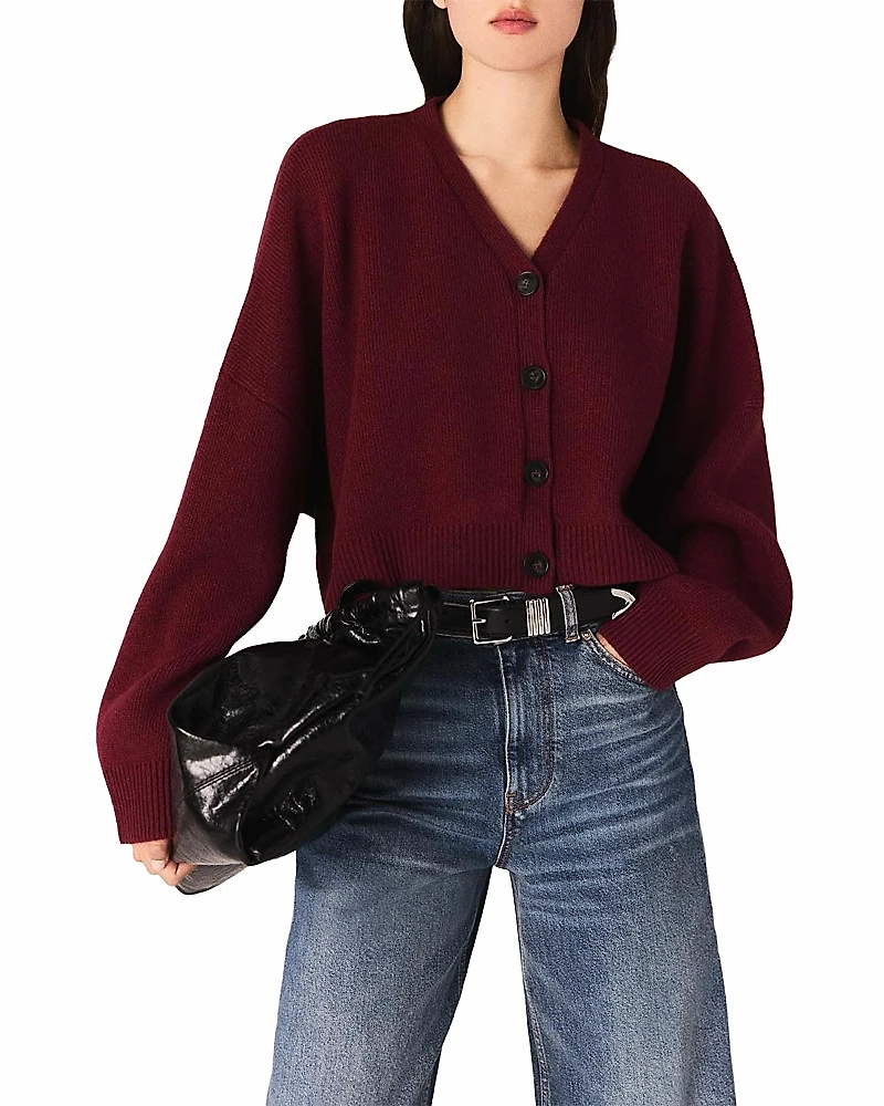 Maje Cropped Cardigan