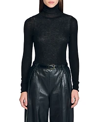 Sandro Layered Turtleneck Sweater