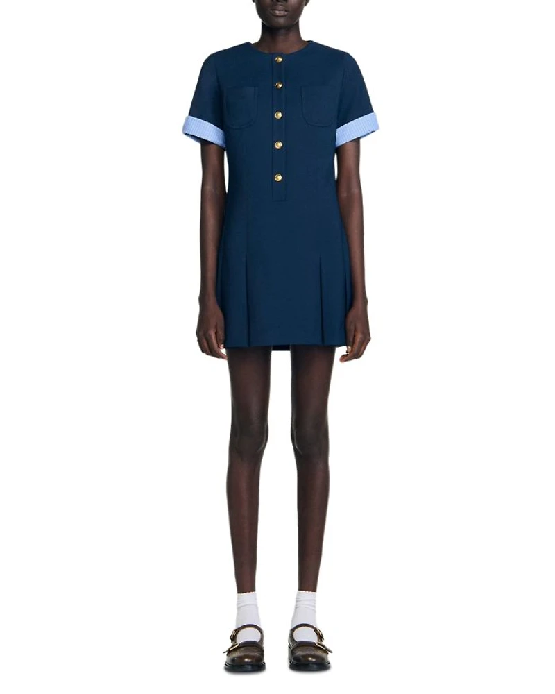 Short Pleated Dress