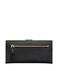 Large Saffiano And Leather Wallet