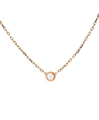 Pre-Owned Cartier Small Cartier D'Amour Pendant Necklace 18K Rose Gold with Diamond