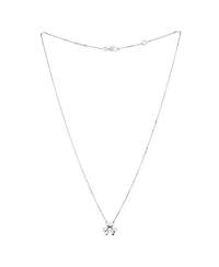 Mini Frivole Pendant Necklace 18K White Gold and Diamond