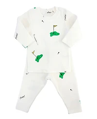 oh baby! Boys' Golf Print Two Piece Tee and Pant Set - Baby