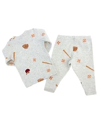 Boys' Baseball Print Two Piece Set - Baby