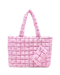 Omg Accessories Bow Scrunch Tote With Coin Purse
