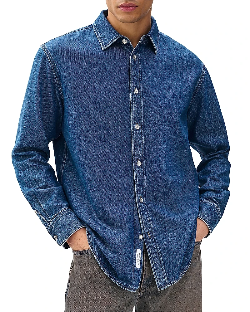 rag & bone Finch Denim Relaxed Fit Button Down Shirt