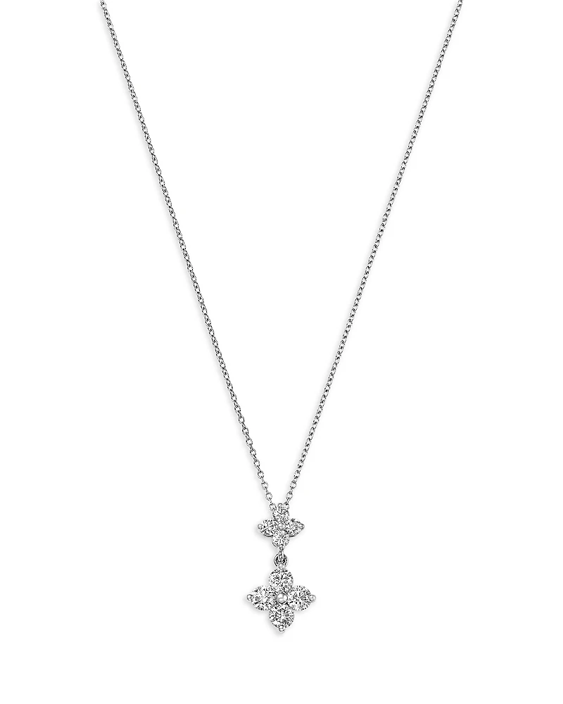 Bloomingdale's Fine Collection Diamond Two Tier Pendant Necklace