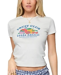 Edikted Fruit Club Graphic T Shirt