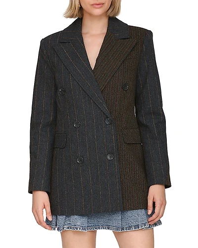 Avec Les Filles Color Blocked Short Jacket