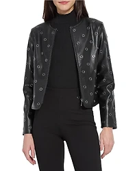 Lysse Geneva Grommet Faux Leather Jacket