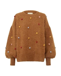 Alemais Pom Balloon Sleeve Sweater