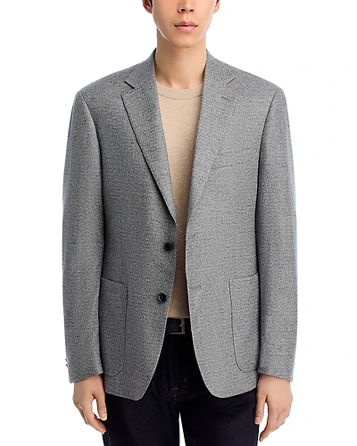 The Men's Store at Bloomingdale's Loro Piana Fabric Melange Solid Unstructured Regular Fit Sport Coat - Exclusive