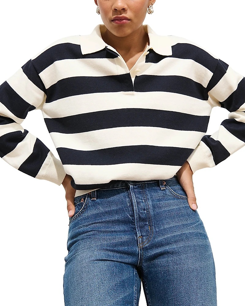 Alex Mill Bond St Striped Polo Sweater