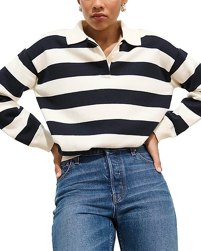 Alex Mill Bond St Striped Polo Sweater