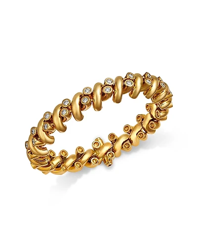 Roberto Coin 18K Yellow Gold Diamond San Marco Reversible Link Bracelet