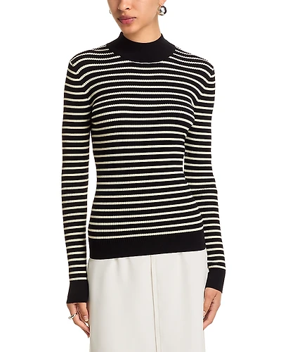 Essentiel Antwerp Ifrancis Striped Turtleneck Pullover Sweater