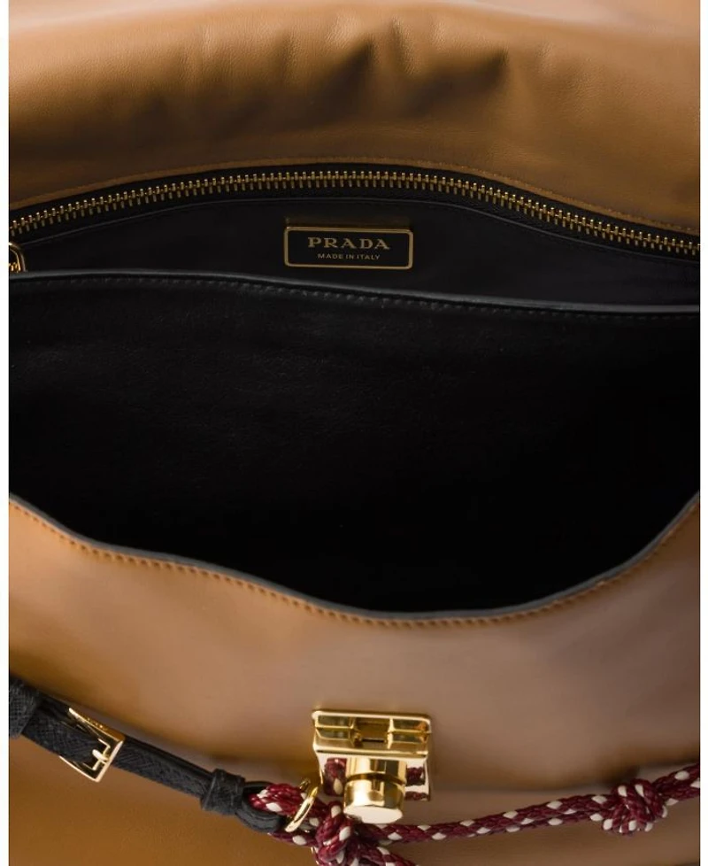 Soft Sound Large Leather Shoulder Bag with Charms