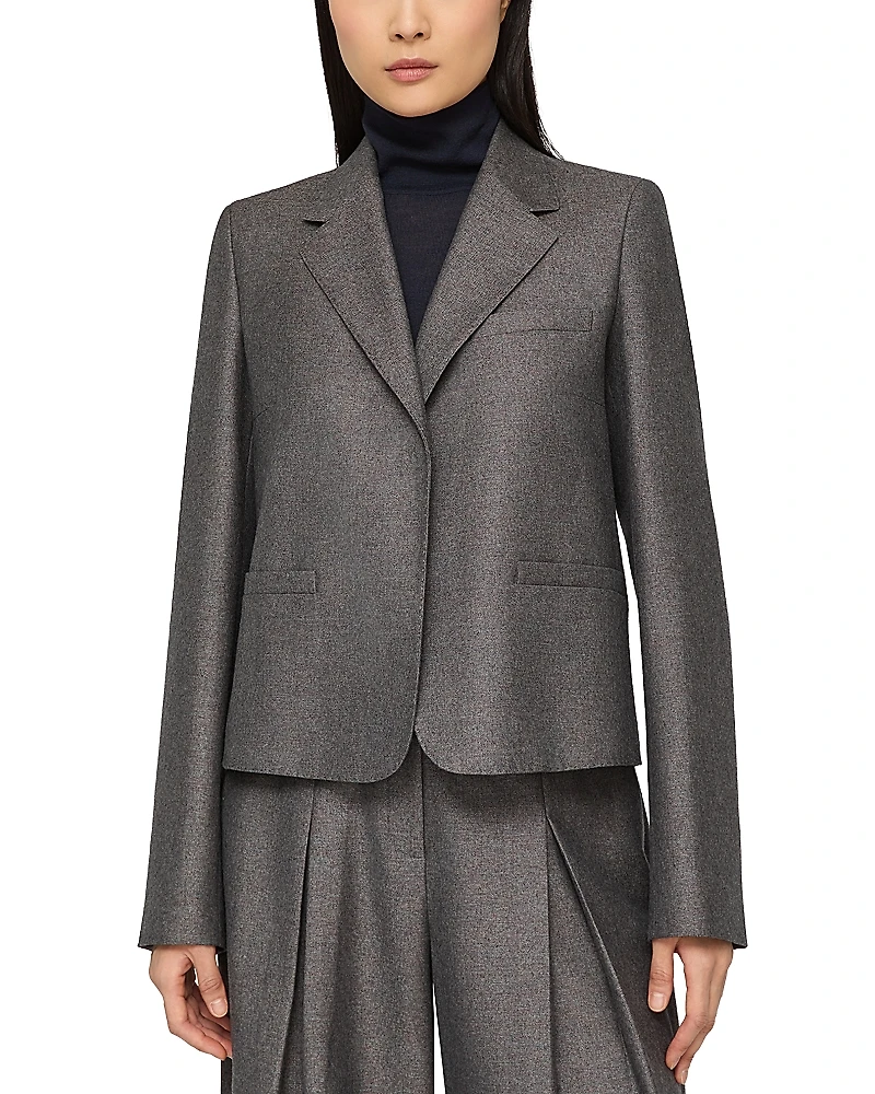 Lafayette 148 New York Cropped Boyfriend Blazer