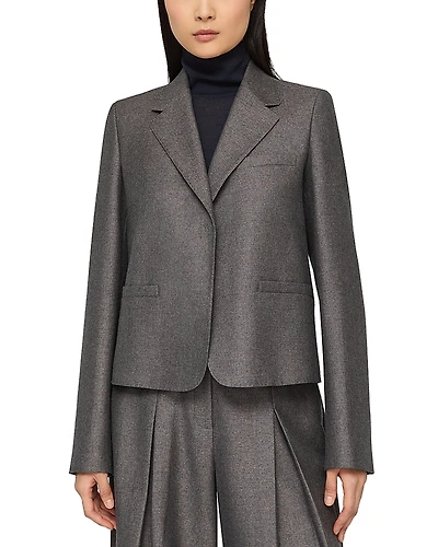 Lafayette 148 New York Cropped Boyfriend Blazer