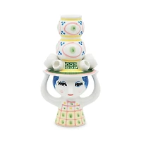 Rosendahl Lady With Hat Candle Holder, Pink