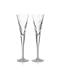 Wishes "Love & Romance" Toasting Flutes, Set of 2
