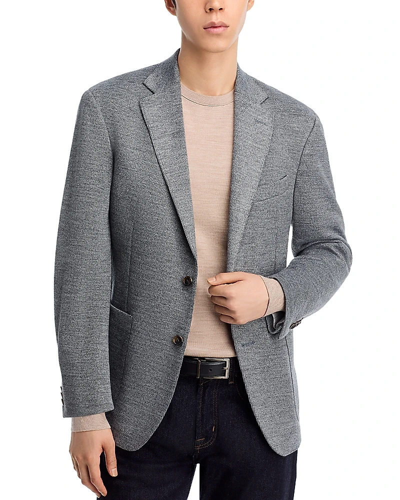 The Men's Store at Bloomingdale's Wool Jersey Unstructured Regular Fit Sport Coat - Exclusive