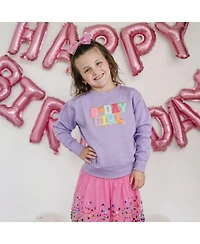 Girls' Birthday Patch Sweatshirt - Baby, Little Kid, Big Kid