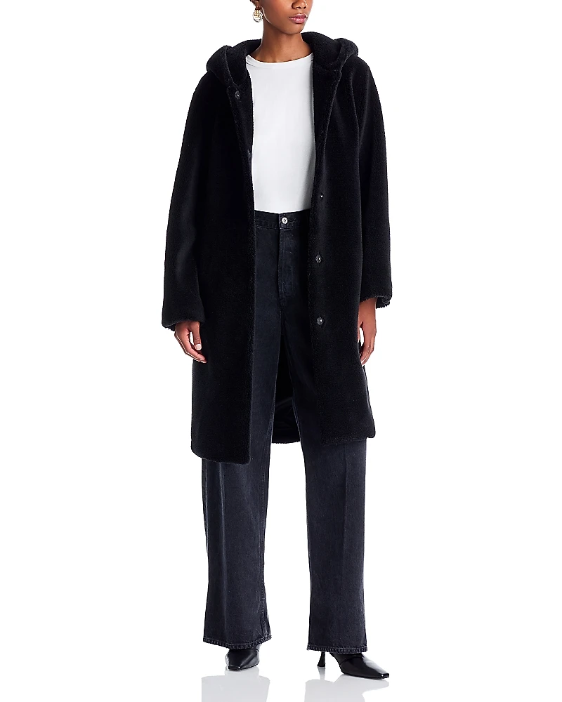 Bernardo Hooded Sherpa Coat