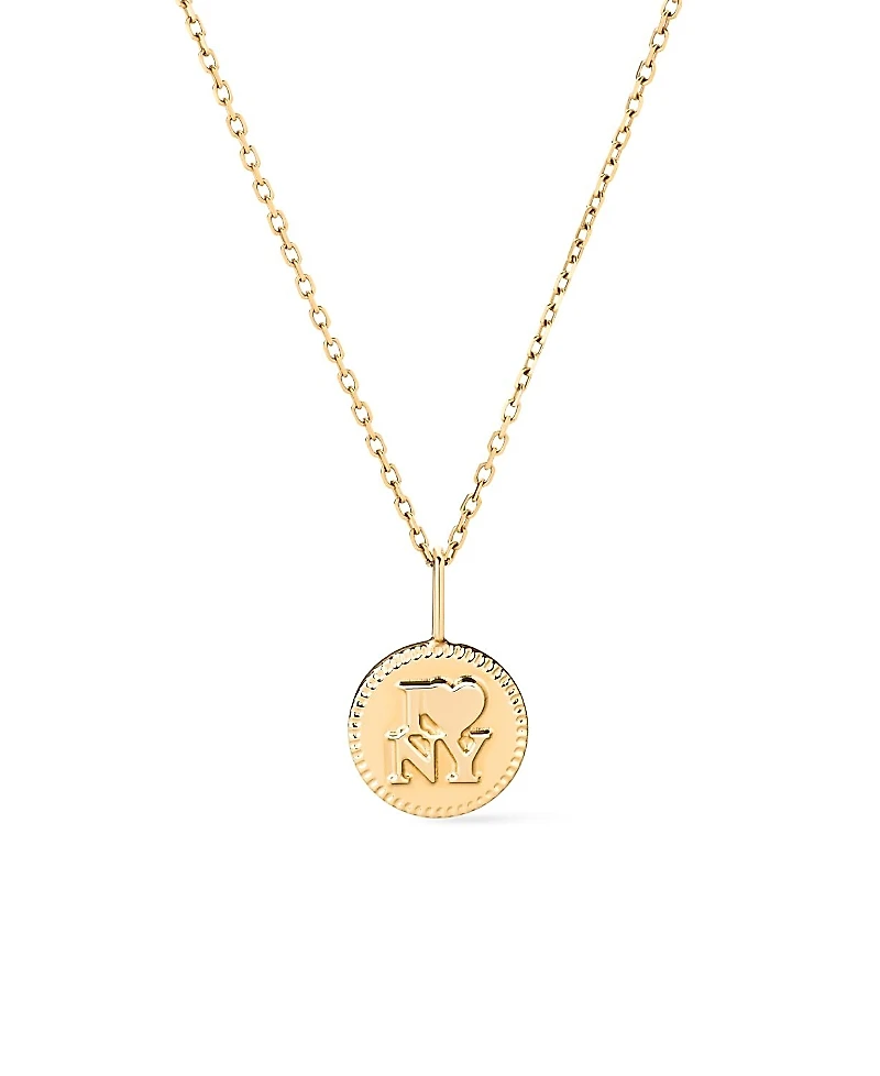 Ana Luisa Solid Gold Nyc Charm Necklace