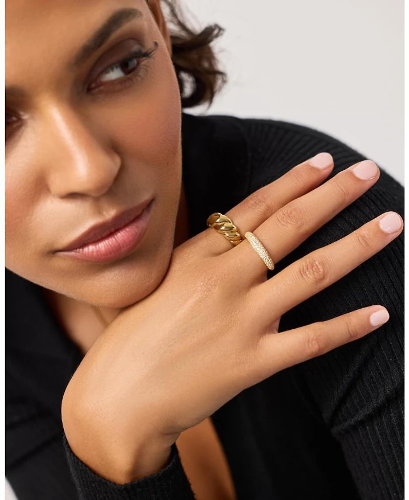 Rope Bold Gold Twist Ring