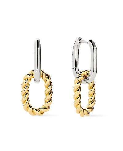 Ana Luisa Gold Ash Double Mini Drop Earrings