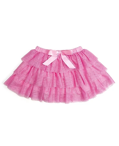 Sweet Wink Girls' Raspberry Bow Tiered Tutu - Baby, Little Kid