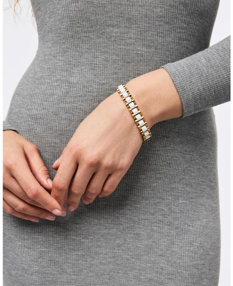 Ora Gold Ceramic Watch Strap Bracelet