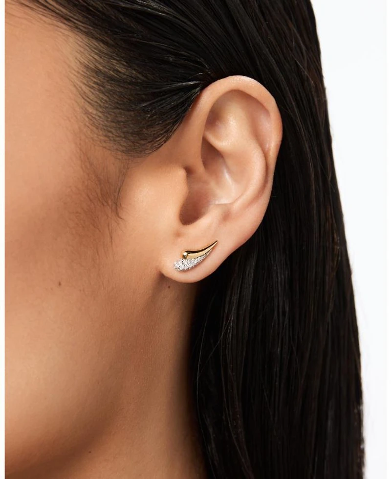 Gold Lowen Statement Earrings