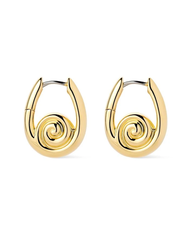 Gold Ariel Hoops Statement Earrings