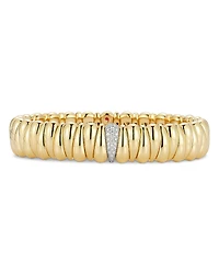 Roberto Demeglio 18K White & Yellow Artiglio Diamond Stretch Bracelet
