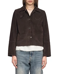 Zadig & Voltaire Lessa Heavy Suede Jacket