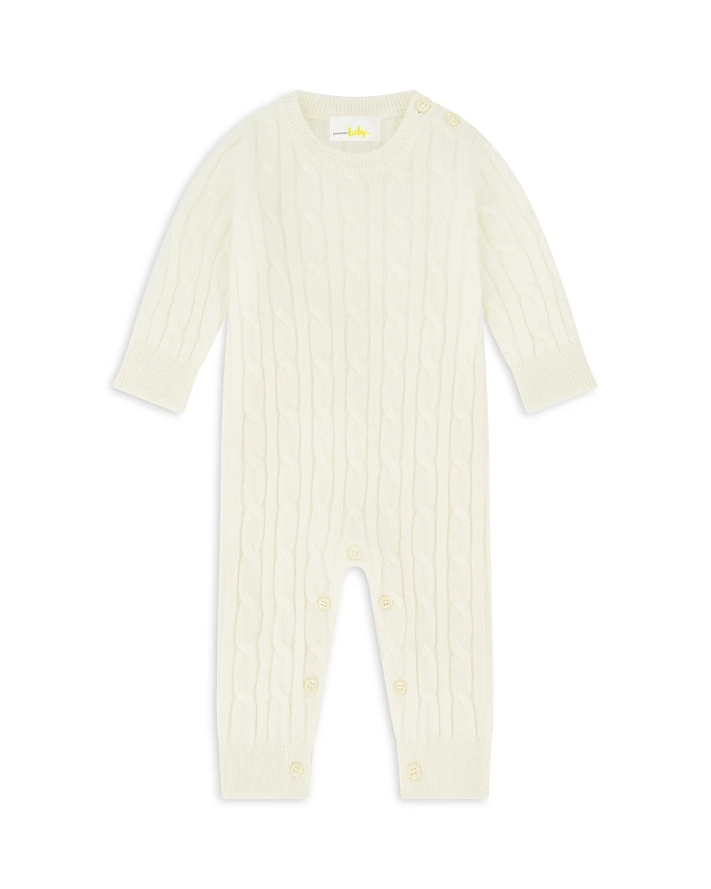 Bloomie's Baby Unisex Classic Cable Cashmere Coverall, - Exclusive
