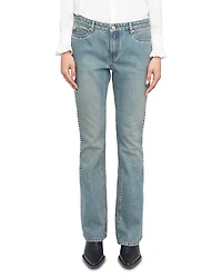 Zadig & Voltaire Eclip Denim High Rise Stud Trim