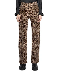 Zadig & Voltaire Evy High Rise Leopard Print Jeans