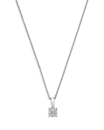 Bloomingdale's Fine Collection Certified Diamond Colorless Solitaire Pendant Necklace
