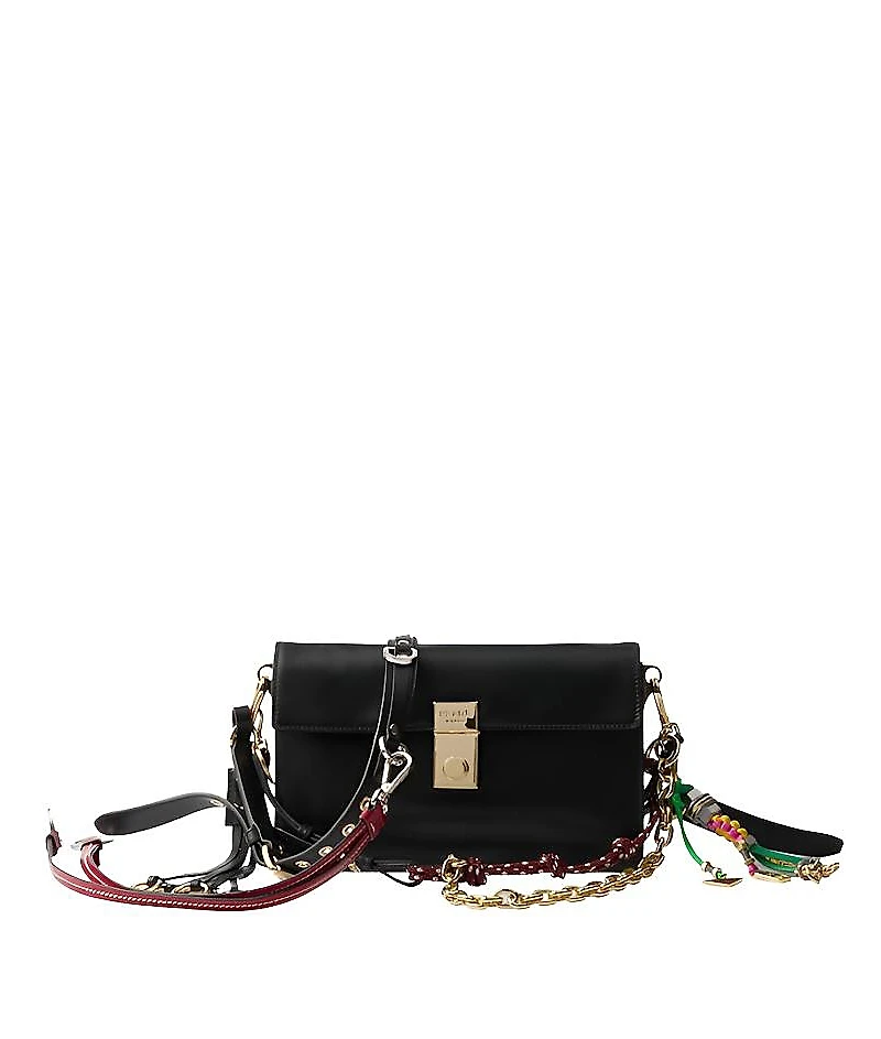 Prada Soft Sound Small Leather Shoulder Bag with Charms