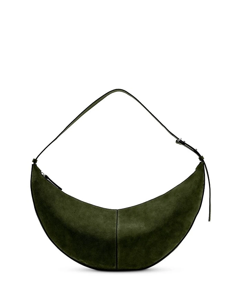 Soft Suede Hobo Slide Bag
