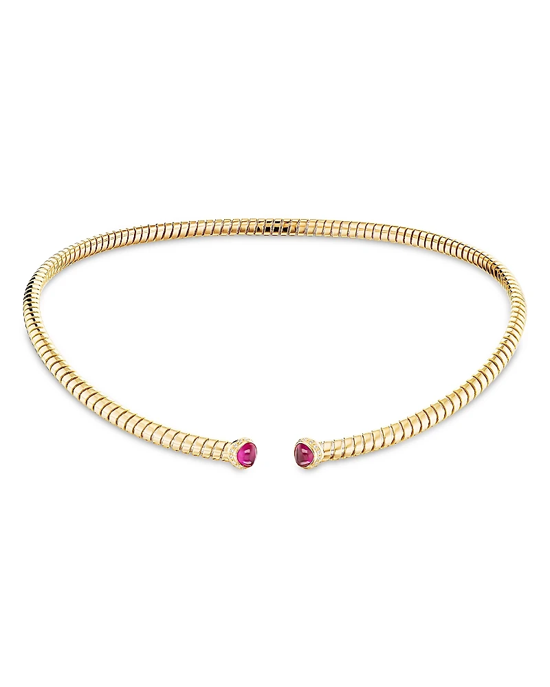 Marina B Trisolina Ruby & Diamond Collar Necklace