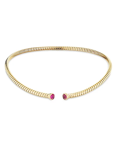 Marina B Trisolina Ruby & Diamond Collar Necklace