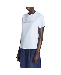 Embroidered Sequin T-Shirt