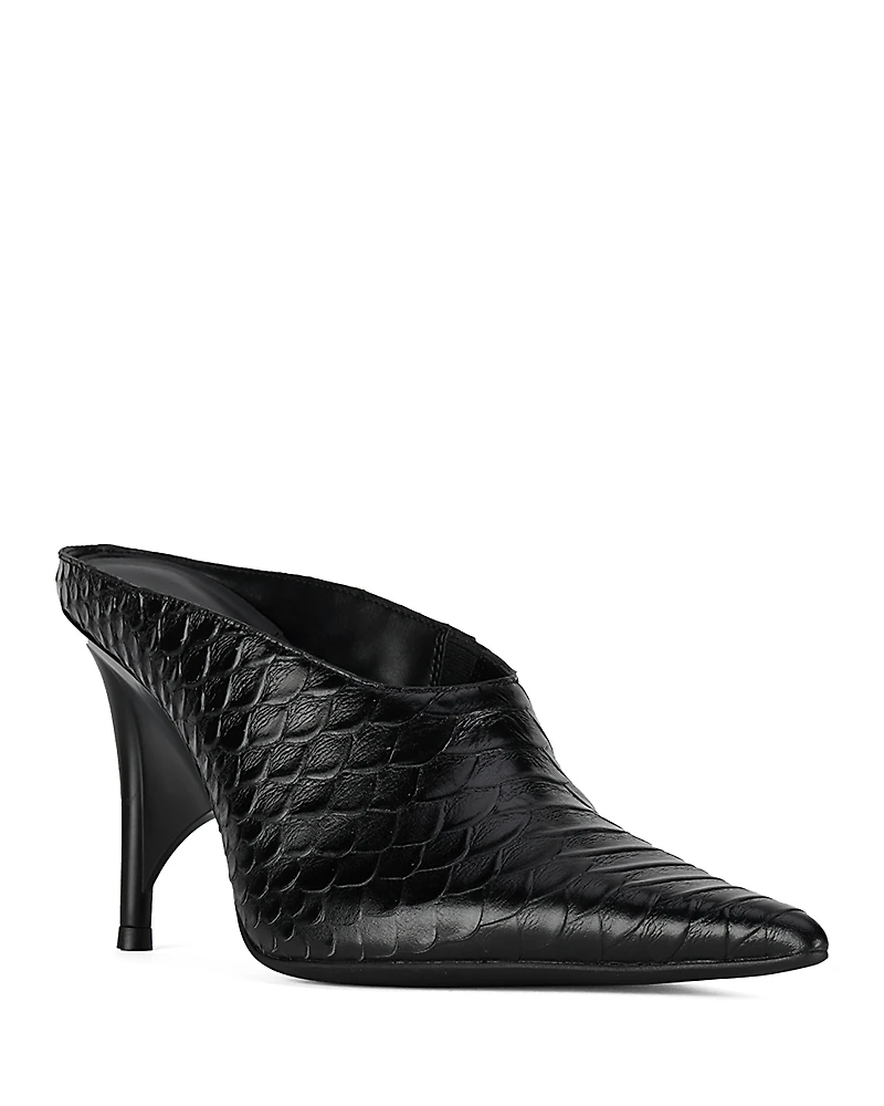 Jeffrey Campbell Women's Vader Pointed Toe High Heel Mules