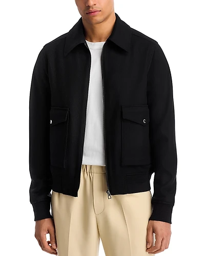 Ps Paul Smith Zip Front Sweater Jacket