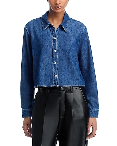 L'Agence Annette Denim Chambray Shirt