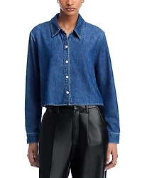 L'Agence Annette Denim Chambray Shirt